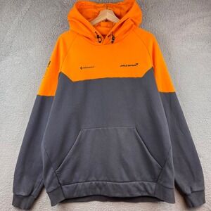 McLaren Formula 1 Racing Team Hoodie Orange Grey Men's XL